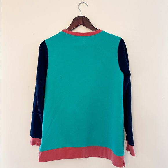 Retro 80s Quilt / Patchwork Crewneck Sweatshirt - Picture 6 of 9